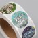 Stick Paper "Pictures. Thank you" d = 2.5 cm 500 pcs in roll