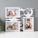 Photo frame plastic in 3 photos 10x15 cm "Cosmonaut on the Moon" White 1.5x32.8x28 cm