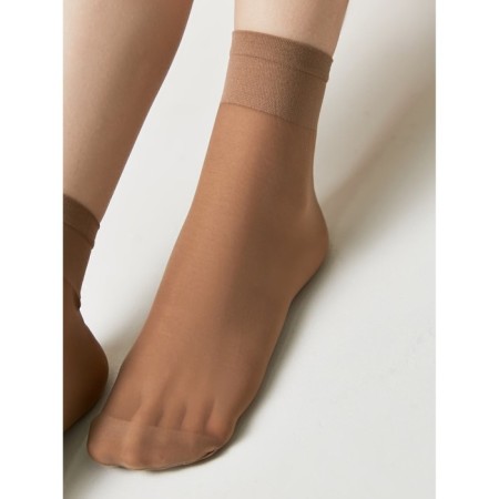 Women's socks with a compacted eye Elegant Tension Soft 40, size 23-25, color Bronz-2