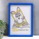 Photo frame plastic L-3 21x30 cm blue (plastic screen)