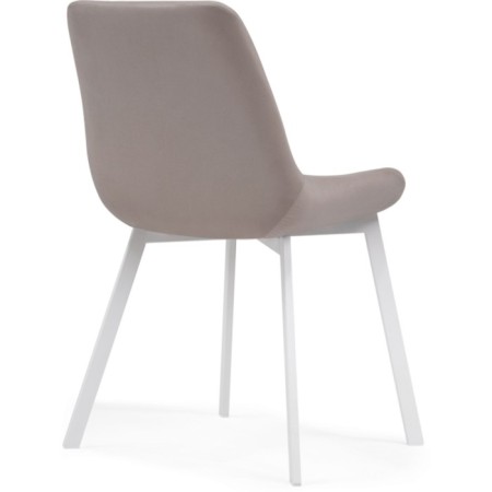 SHELS on the metal frame Chelsea Metal/velor, white/latte 50x60x80 cm-3
