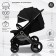 Walking stroller Sweet Baby Suburban Light, color Light Black