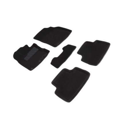 Pile rug for Nissan Qashqai II (Japanese), 2014-2016, black