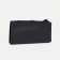 Men's purse on the button, a department for bills, for maps, for coins, black color