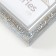 Photo frame Plastic "Vintage" 15x21 cm, frosty silver