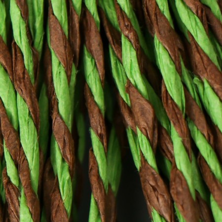 Yarn 100% cellulose "Softino Raffia Color Melange" Washed, green meadow 10m ± 2m-2