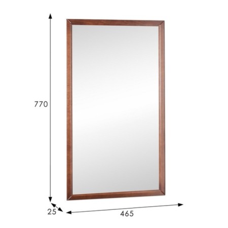 Mirror hinged Artemis, 465x25x770, medium brown-1