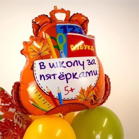 Foil ball 28 "Figure" School backpack ", in ind. Pack.-2