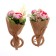 Ring for napkins "Bouquet", pink color