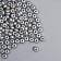 Glass beads 6/0 "metallic. Silver" 10 g
