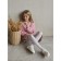 Baby tights with a relief pattern Conte Elegant Daisy, height 146-152 cm, color Bianco