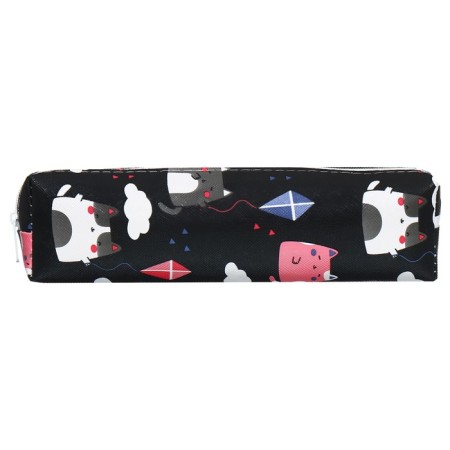School Penal on the zipper "cats" Calligrata, black-1