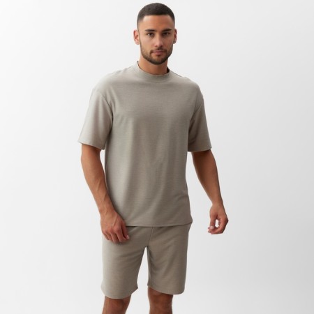 Men's T -shirt Minaku Regular: Gray color, size 46