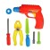 Set of tools Blue Tractor, 7 objects, color mix