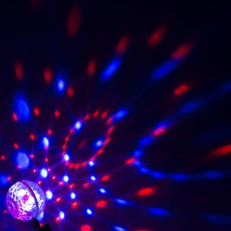Light device "Double Dishash Shar" 7 cm, 4 connectors, glow RGB, 5 V-5