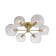 Ceiling Ceiling ST LUCE. SL434.202.06. Calmare. 6x40 watts, E14, 64x64x17 cm, brass color