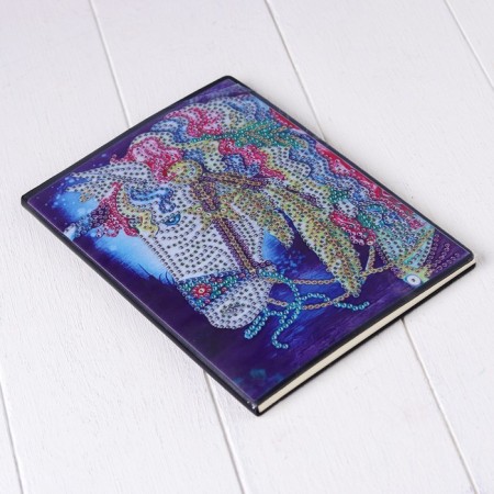 Diamond embroidery on a unicorn notebook 50 p.-1