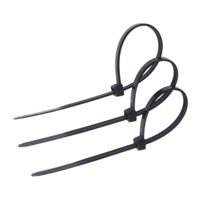 Nylon clamp 3.6x150 mm, black, set 100 pcs