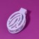 The comb is massage, folding, with a mirror, 9.5 × 5.5 cm, lilac color