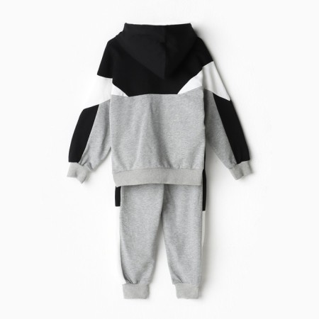 Children's costume (sweatshirt/pants), gray color, height 86-92cm-6