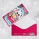 Happy Birthday Envenue "Happy Birthday", cute bunny, with glitter, 16.5 x 8cm
