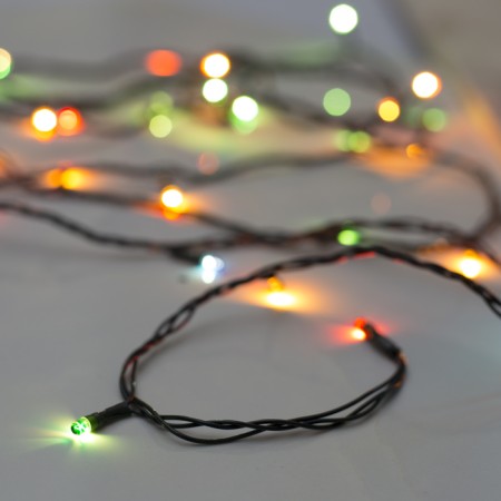 Garland “thread” 3 m, IP20, dark thread, 30 lamps, a glow of multi, 8 modes, 220 V-5