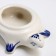 Gzhel box "Turtle", white-blue, ceramics,