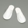Disposable slippers, fleece, white, closed cape, size 42