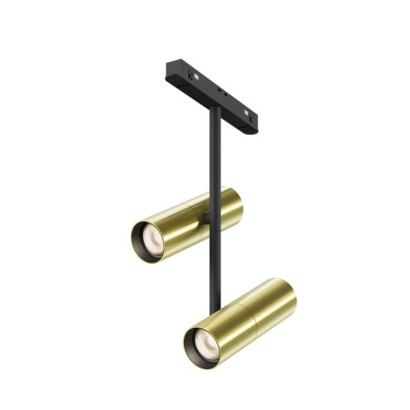 Track lamp Technical TR005-2x12W3K-BBS, LED, 24 W, 193x160x362 mm, 1517 lm, 3000k, black, brass