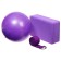 Sangh yoga set: block, belt, ball, purple color