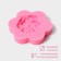 Mold Dolyana "violet", silicone, 6 × 6 × 1.2 cm, pink color