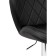 Barrier stool Porch metal/eco -leather, chrome/black 47x53x89 cm