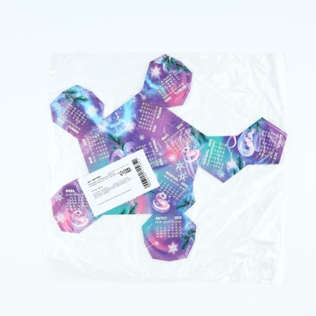 Calendar polygonal assembly "Snow Tenderness", 9 x 11 cm-5