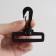 Plastic carbine, 6 × 6.5 cm, 2 pcs, black color