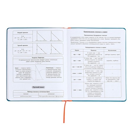 Universal diary for grades 1-11 Excellent, solid cover of artificial leather, silkography, lies, 48 ​​sheets, sea wave-9