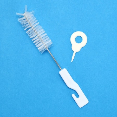 Set for feeding is soft, with a silicone base, 100 ml, white-6