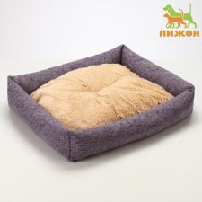 Lesser for animals, 60 x 50 x 15 cm, horn, artificial fur, lilac