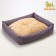 Lesser for animals, 60 x 50 x 15 cm, horn, artificial fur, lilac