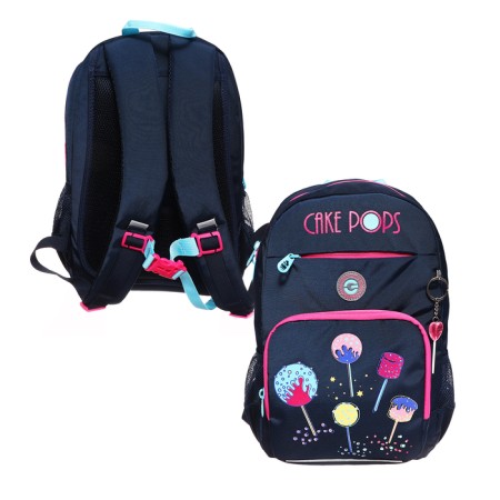 School backpack, 40 x 25 x 13 cm, Grizzly, ergonomic back, laptop department, blue