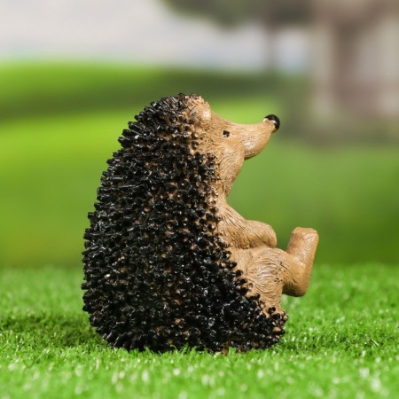 Garden figure "Hedgehog" brown, 10x6.5x10cm-2