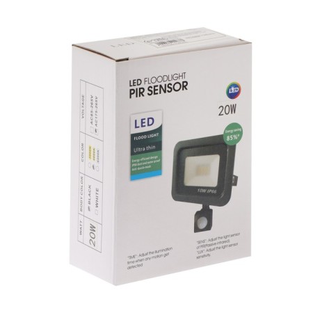 Flight LED, 20 W, 1800 lm, 4000k, traffic sensor, IP66-13