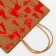 Craft package with embossing, round handle, "forest" 33 x 25 x 12 cm, 120 g