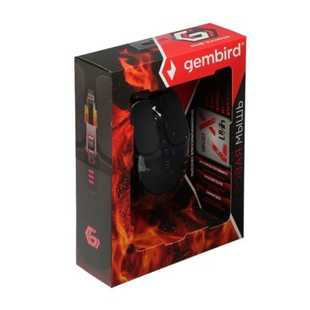 Mouse Gembird MG-820, wired, game, 7 buttons, backlight, 3200 dpi, USB, black-7