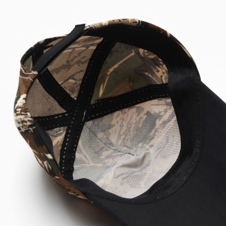 Baby Minaku cap "Camouflage" Brown-white color, size 44-46-3