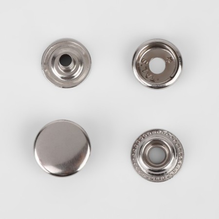 Installation button, omega (o-shaped), d = 15 mm, nickel color-2