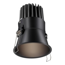 The lamp is built -in LED with a color temperature switch NOVOTECH. Lang, 18W, LED, 120x91x91 mm, black color