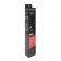 Defender Black XXL mouse mat, game, 400x355x3 mm, black and red