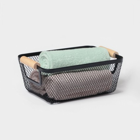 Universal Basket LADOM "Mini", rectangular, 25 × 17 × 10.5 cm, black-2