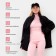 Women's thermal underwear (longshit, leggings) minku light pink color, size 46