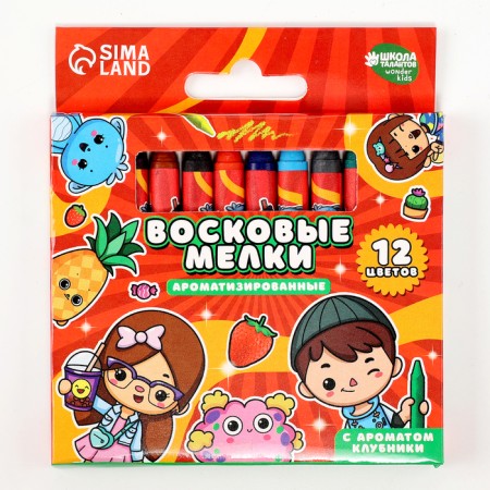 Wax crayons - fragrance pencils "paint together", 12 colors-1